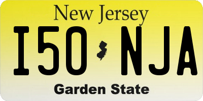 NJ license plate I50NJA