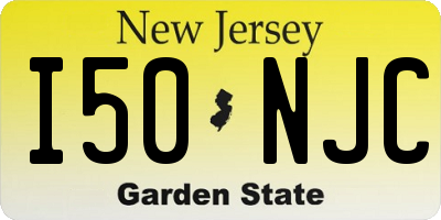 NJ license plate I50NJC