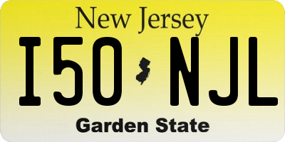 NJ license plate I50NJL