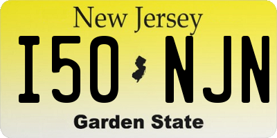 NJ license plate I50NJN