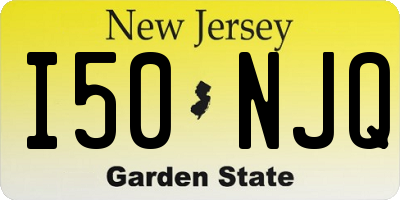 NJ license plate I50NJQ