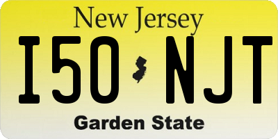 NJ license plate I50NJT