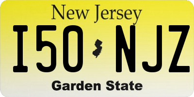 NJ license plate I50NJZ