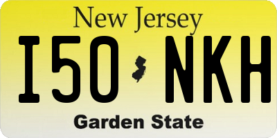 NJ license plate I50NKH