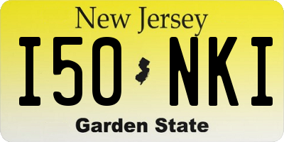 NJ license plate I50NKI