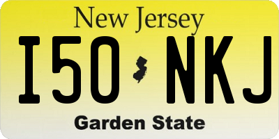 NJ license plate I50NKJ