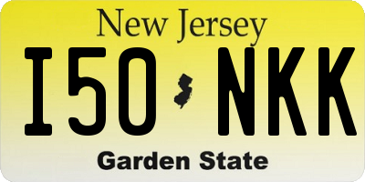 NJ license plate I50NKK