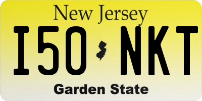 NJ license plate I50NKT