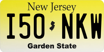 NJ license plate I50NKW