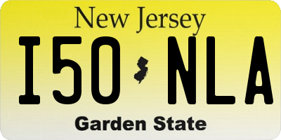 NJ license plate I50NLA