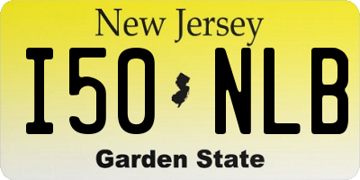 NJ license plate I50NLB