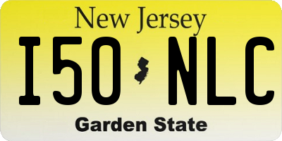 NJ license plate I50NLC