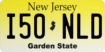 NJ license plate I50NLD