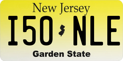 NJ license plate I50NLE