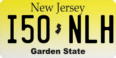 NJ license plate I50NLH