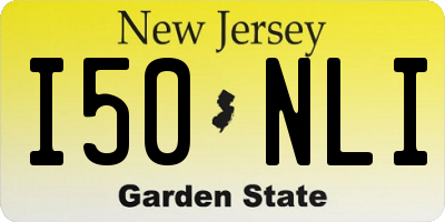 NJ license plate I50NLI