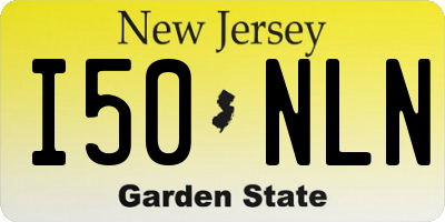 NJ license plate I50NLN