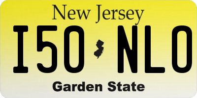 NJ license plate I50NLO
