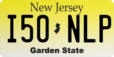 NJ license plate I50NLP
