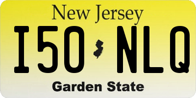NJ license plate I50NLQ