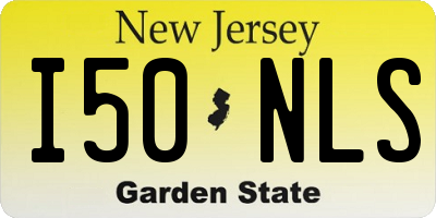 NJ license plate I50NLS