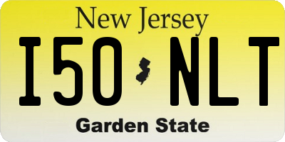 NJ license plate I50NLT