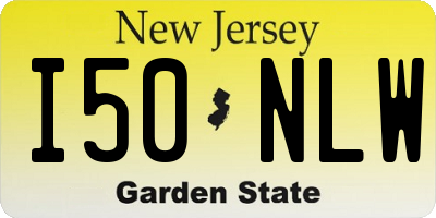 NJ license plate I50NLW