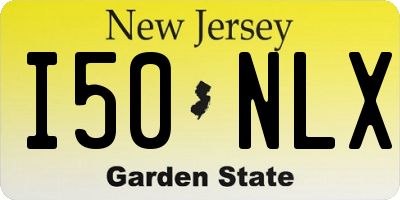 NJ license plate I50NLX