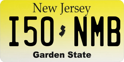NJ license plate I50NMB