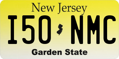 NJ license plate I50NMC