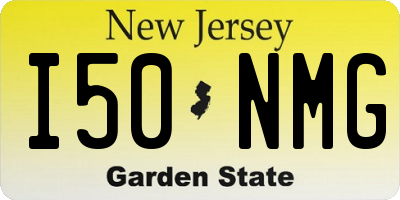 NJ license plate I50NMG
