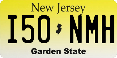 NJ license plate I50NMH