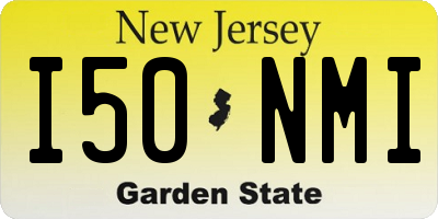NJ license plate I50NMI