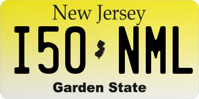 NJ license plate I50NML