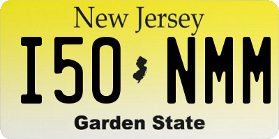 NJ license plate I50NMM