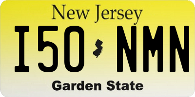 NJ license plate I50NMN
