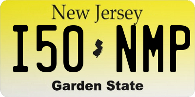 NJ license plate I50NMP