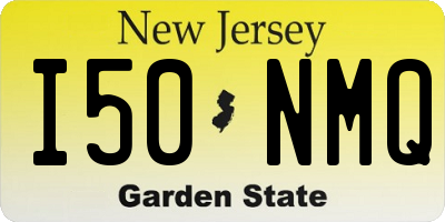 NJ license plate I50NMQ
