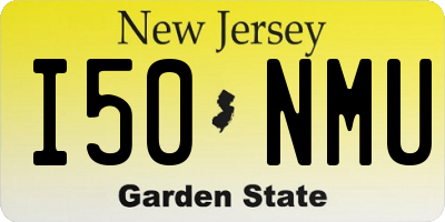 NJ license plate I50NMU