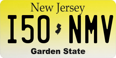 NJ license plate I50NMV