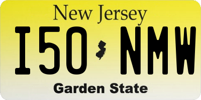 NJ license plate I50NMW