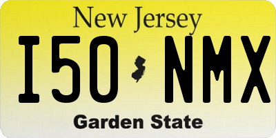 NJ license plate I50NMX