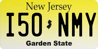 NJ license plate I50NMY