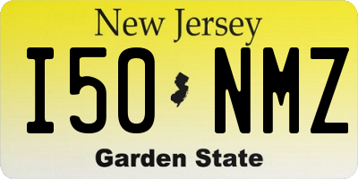 NJ license plate I50NMZ