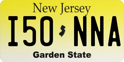 NJ license plate I50NNA