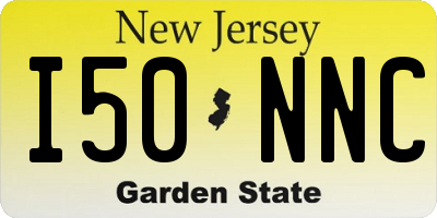 NJ license plate I50NNC