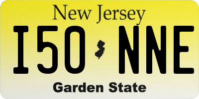 NJ license plate I50NNE