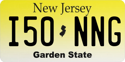 NJ license plate I50NNG