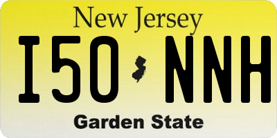 NJ license plate I50NNH
