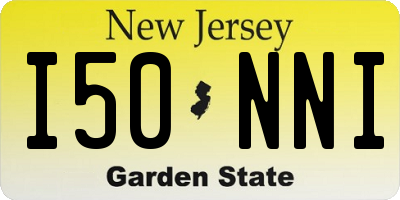 NJ license plate I50NNI